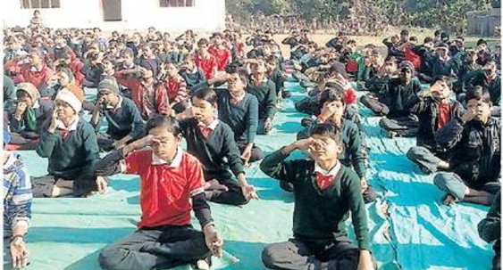 भारतस्वाभिमान एवं पतंजलि योग पीठ द्वारा  योग शिविर का आयोजन