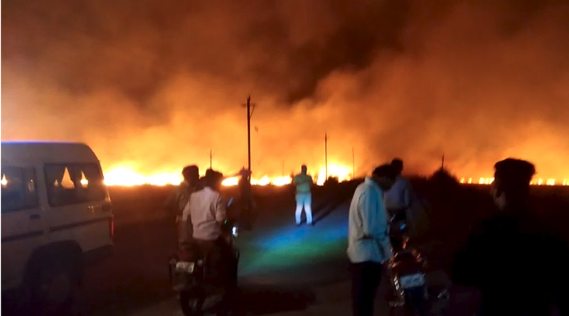फसल बचाने में जिंदा जला युवक
