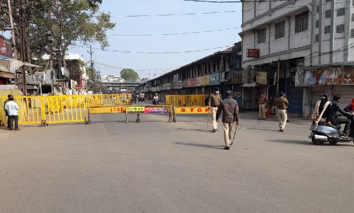 भोपाल के 3 थाना क्षेत्रों में कर्फ्यू:जमीन विवाद केस में जीत के बाद बाउंड्री वॉल बनवा रहा RSS, तीन कॉलोनियां छावनी बनीं