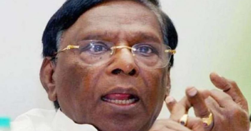 पुडुचेरी में कांग्रेस सरकार का जाना तय:फ्लोर टेस्ट से एक दिन पहले कांग्रेस और DMK के एक-एक विधायकों का इस्तीफा, CM नारायणसामी बहुमत से दूर हुए