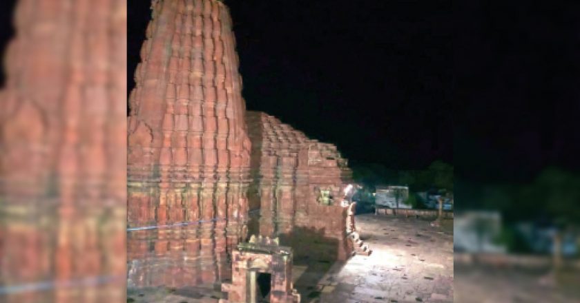 जिला अविकारी अधिकारी ने की व्यवस्था:रात में एल ई डी लाइटों से नीलकंठ महादेव मंदिर परिसर रोशन होगा