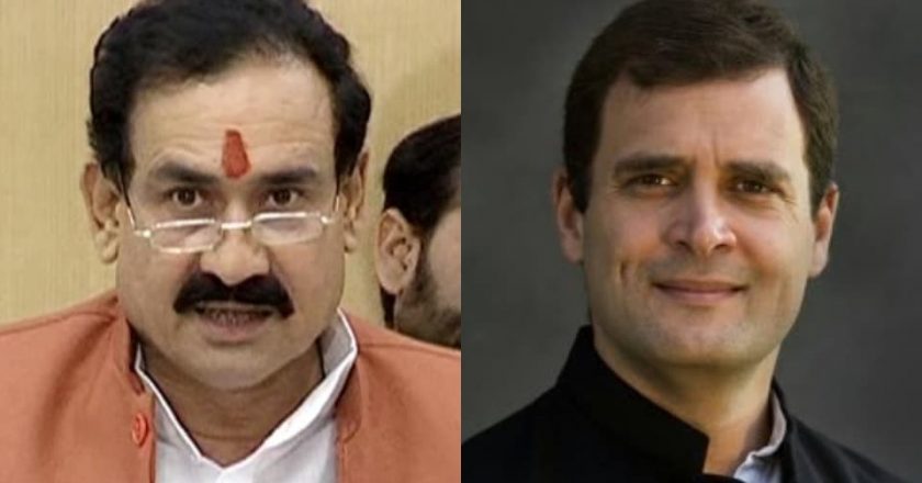 MP में राहुल पर हो सकती है FIR:गृहमंत्री नरोत्तम मिश्रा बोले- राहुल गांधी सुविधानुसार टोपी पहनते और टीका लगाते हैं, वे धार्मिक पर्यटन पर जाने के बाद इस तरह की बात करते हैं