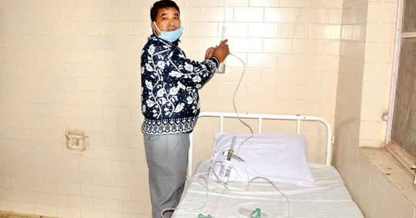 तीसरी लहर से लड़ने की तैयारी:प्लांट से मिल रही 95 % शुद्ध ऑक्सीजन 20 बेड पर पाइप लाइन से पहुंचाई जाएगी