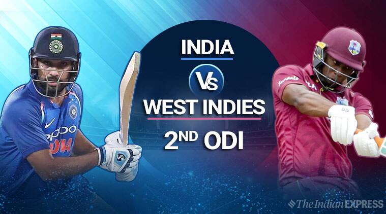भारत Vs वेस्‍टइंडीज दूसरा वनडे LIVE:टीम इंडिया की खराब शुरुआत, कप्तान रोहित शर्मा 5 रन बनाकर आउट; स्कोर 16/1