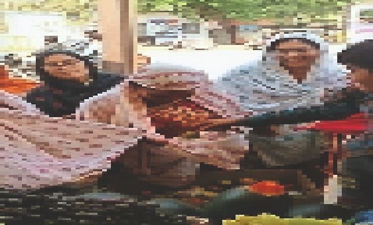 आंगनबाड़ी कार्यकर्ताएं और सहायिकाएं हड़ताल पर बैठी:दुकानों पर जाकर आंगनबाड़ी कार्यकर्ताओं ने मांगी भीख, बोलीं- सरकार नहीं सुन रही