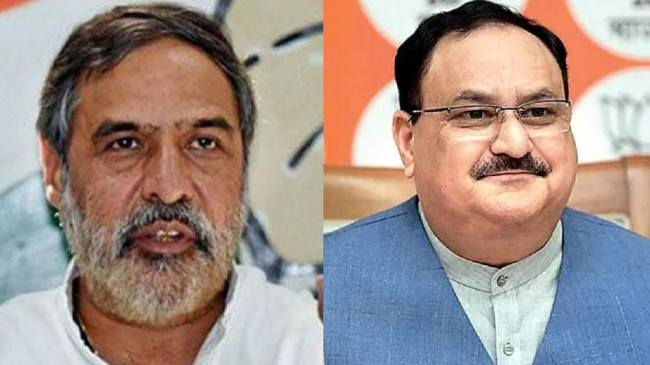 भाजपा अध्यक्ष जेपी नड्डा से मिले कांग्रेस नेता आनंद शर्मा! भाजपा में होंगे शामिल?