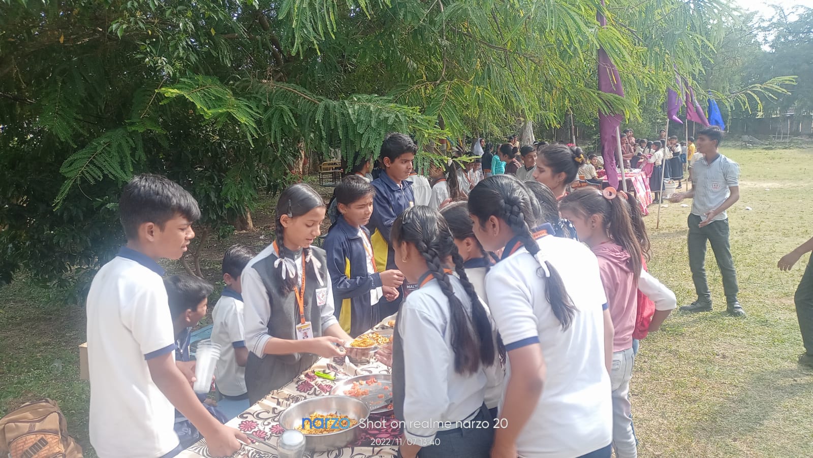 मॉडल पब्लिक स्कूल में मध्य प्रदेश स्थापना दिवस के तहत बाल मेले का आयोजन