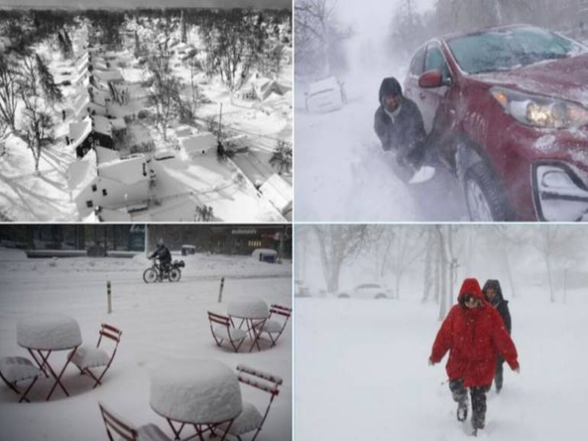 अमरीका में बर्फीले तूफान से 83 की मौत: 342 उड़ानें रद्द, 34 डिग्री तक गिरा तापमान