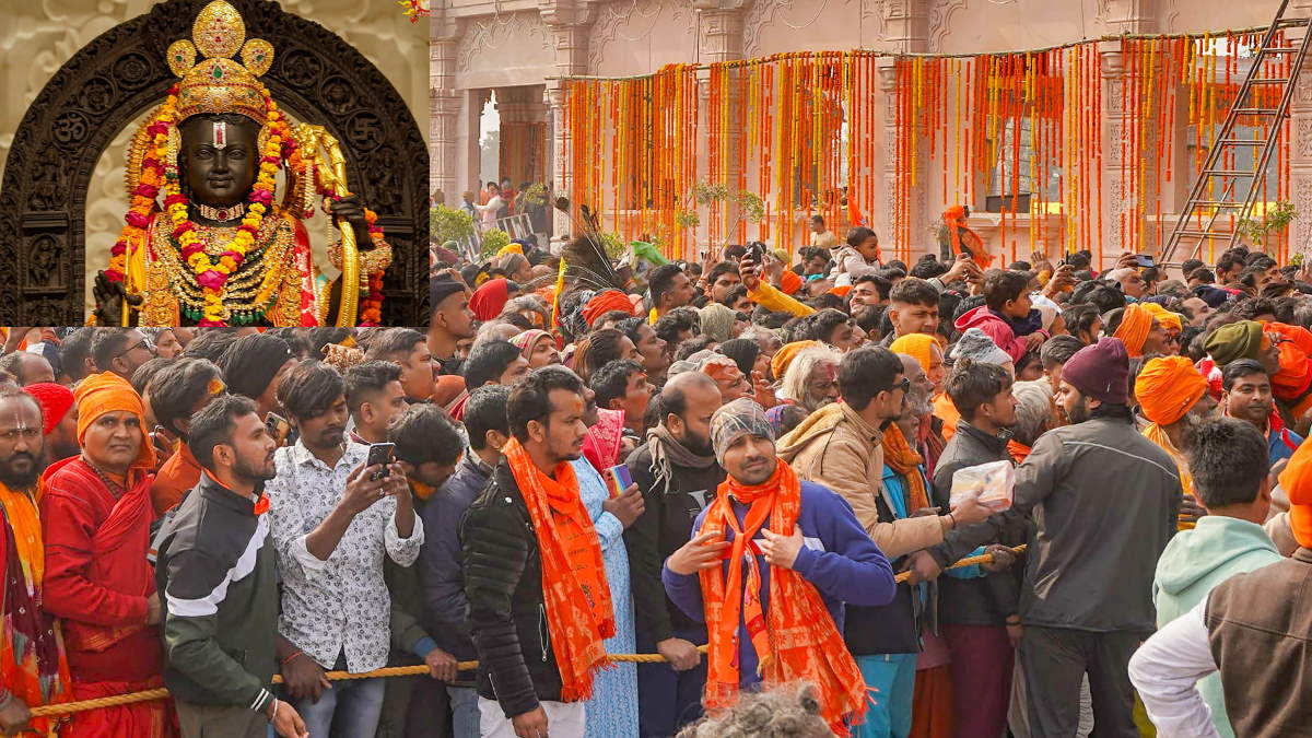 भगवान राम पर पैसों की बारिश, 10 दिन में 12 करोड़ का चढ़ावा, प्रतिदिन औसतन 2 लाख लोग कर रहे दर्शन
